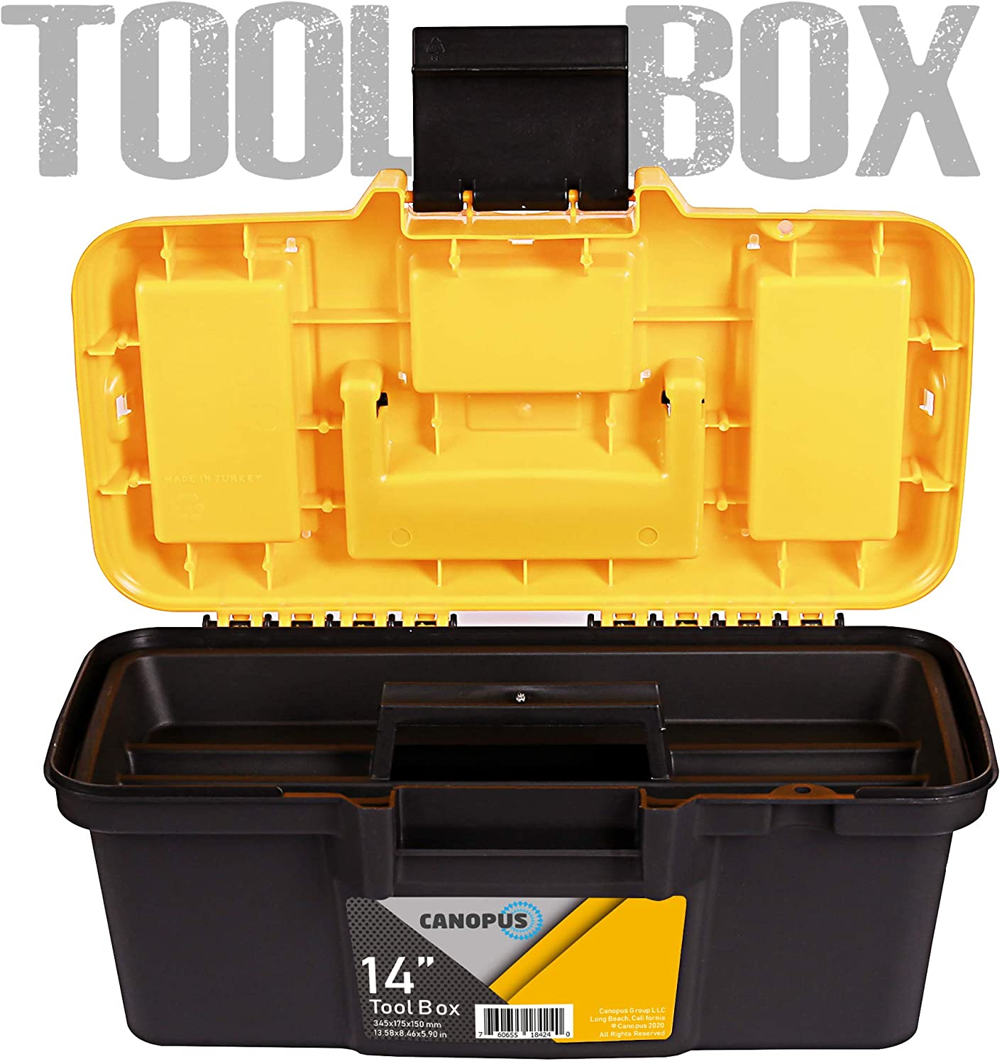 CANOPUS Plastic Tool Box, 14 inch Portable Tool Box – Canopus Direct